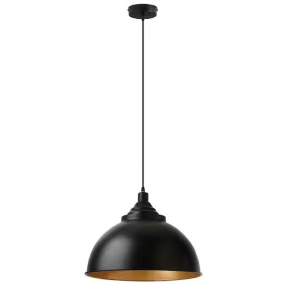 river-of-goods-21198-simone-1-light-black-hanging-pendant-with-metal-dome-shaded