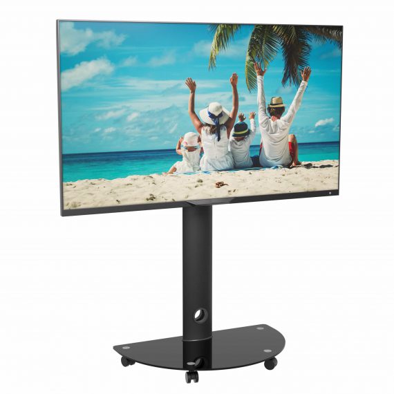 ProMounts Mobile TV Stand Mount for 32” to 72” Inch Screens, Holds up to 88 Lbs (PFCS6401-B)