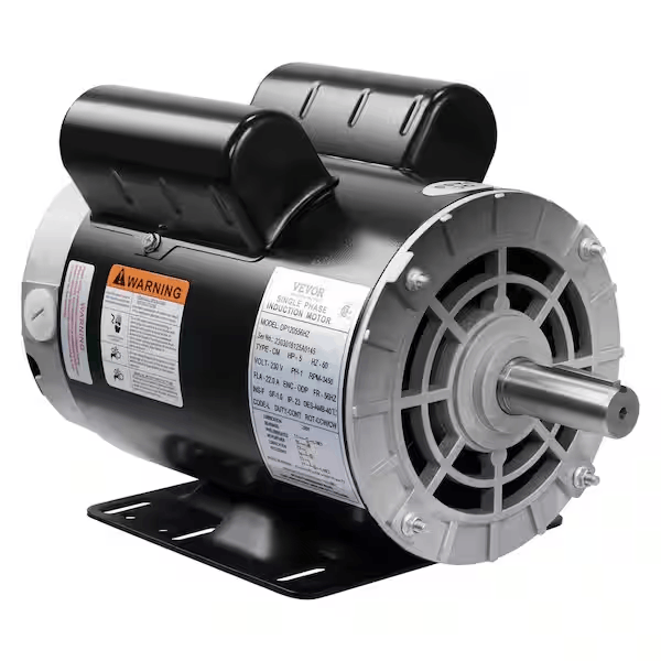 vevor-dxkyjdjtodp5hwz57v7-5hp-air-compressor-motor-3450-rpm-single-phase-electric-motor-7-8-in-keyed-shaft-230v-fla-22a-56-frame-cw-ccw-rotation