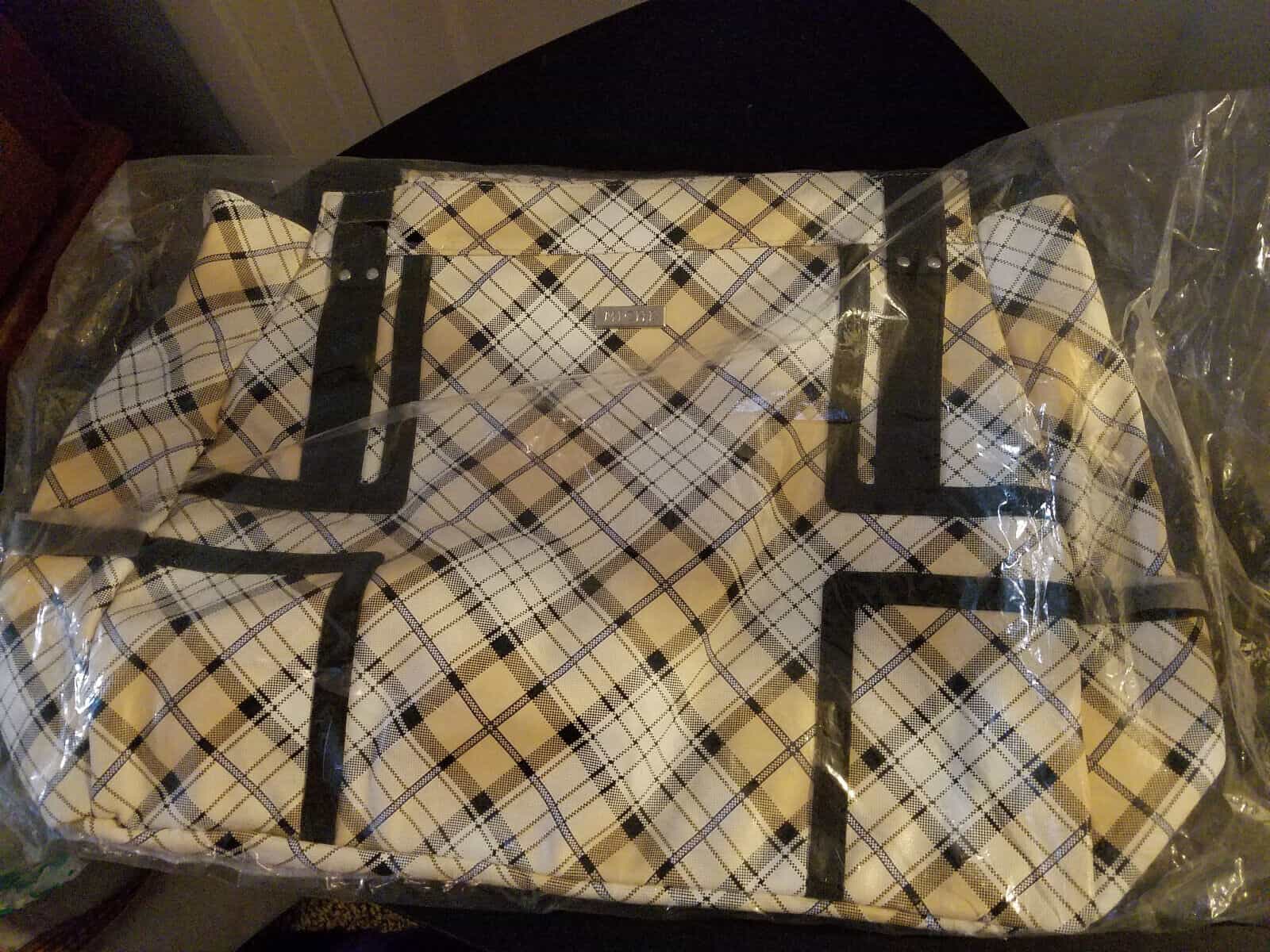 Miche Prima Purse Shell Yellow/Blue Plaid (Shell only Retired)