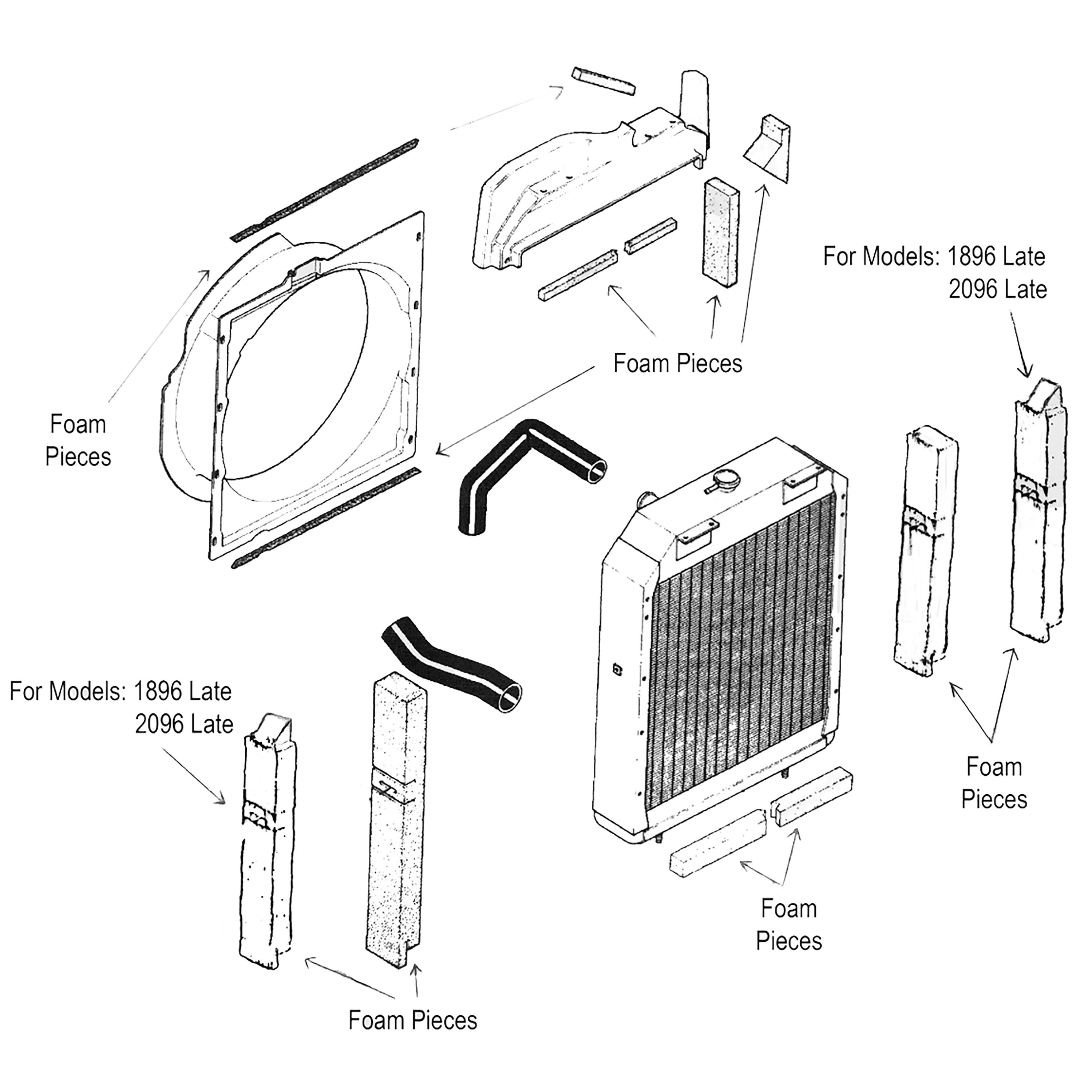 Radiator Cushion Foam Kit – CA830986