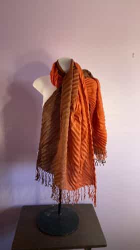 Scarf Brown/Rust Pashima Gradient Colors Large