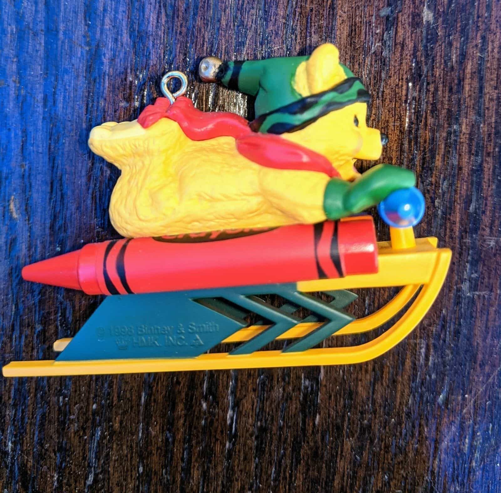 Bright Sledding Colors Crayola Keepsake Children’s Ornament