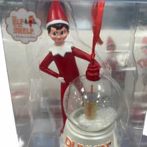 Dunkin Elf on the Shelf 2023 Christmas Ornament Boy Snow Globe Ice Coffee