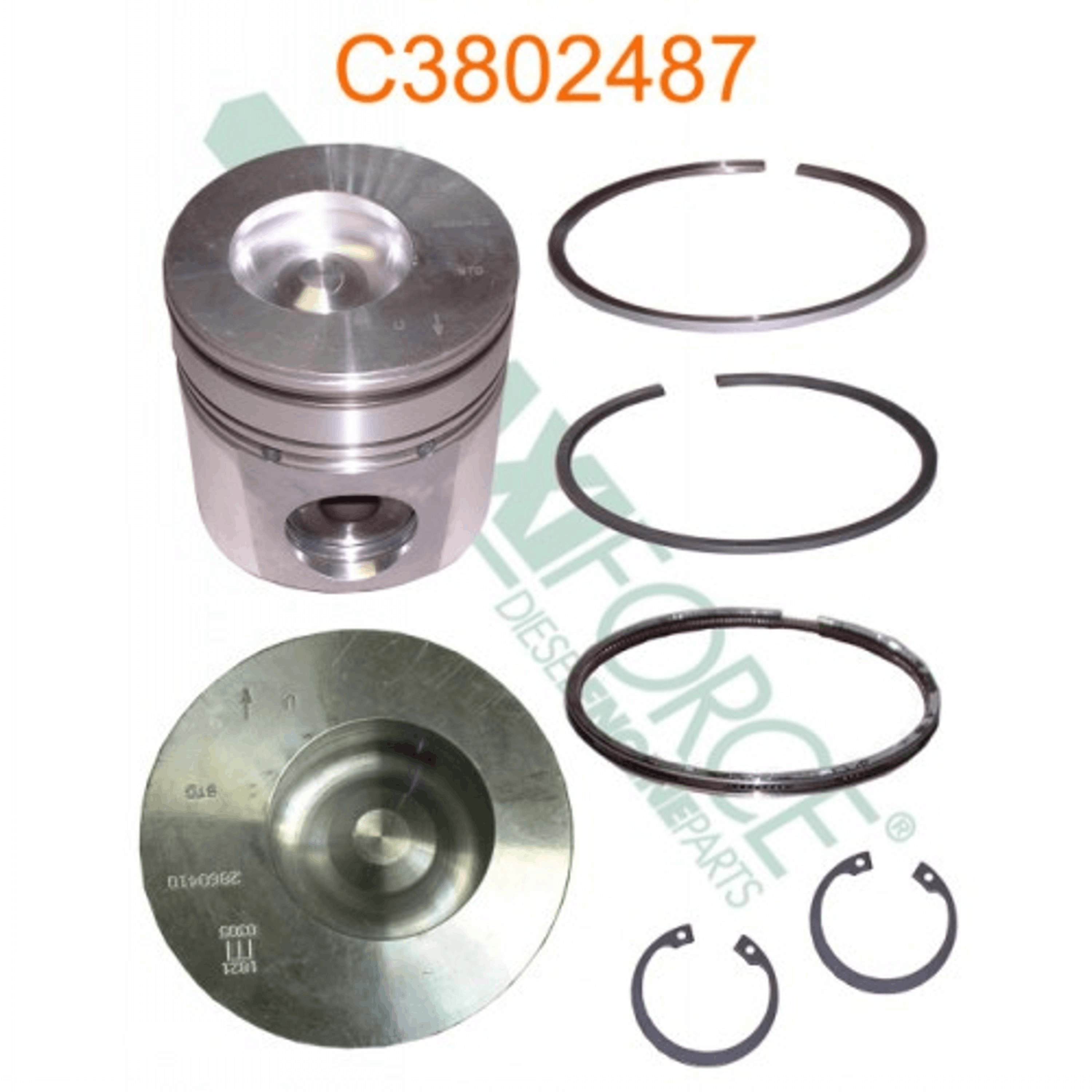 Piston & Ring Kit, Standard – HCC3802487