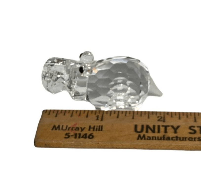 Swarovski Crystal Hippopotamus Figurine New Old Stock