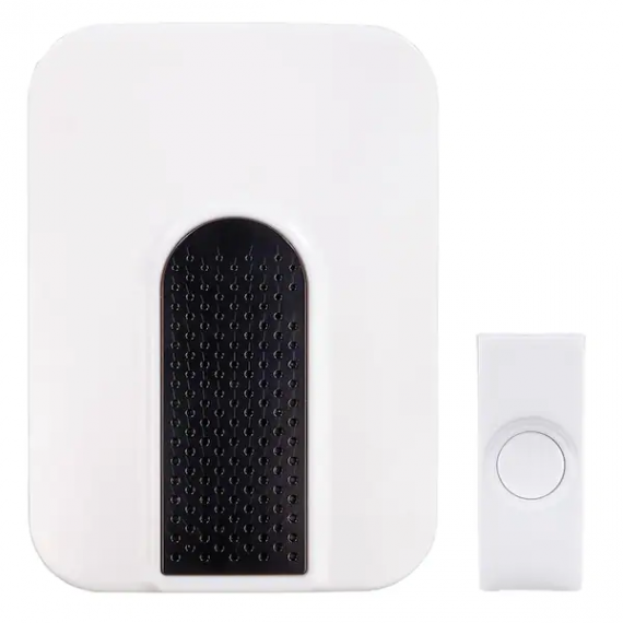 hampton-bay-hb-7306-03-wireless-battery-operated-doorbell-kit-with-wireless-push-button-white