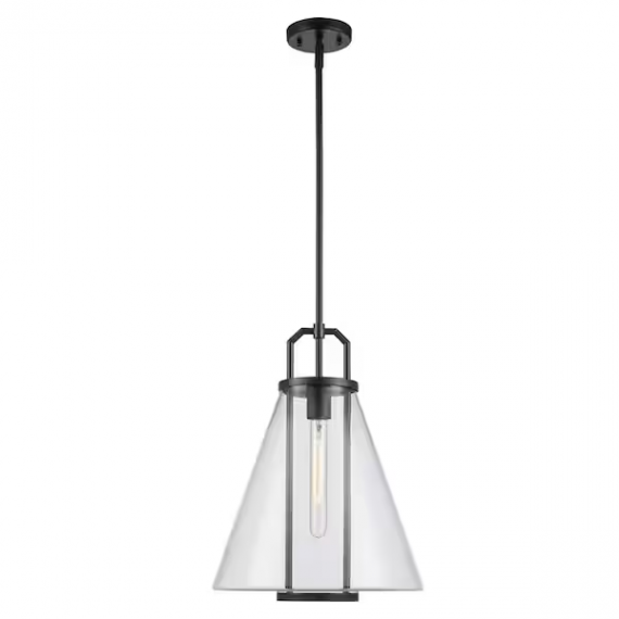 bel-air-lighting-pnd-2233-bk-river-13-25-in-1-light-black-pendant-light-fixture-with-clear-glass-shade