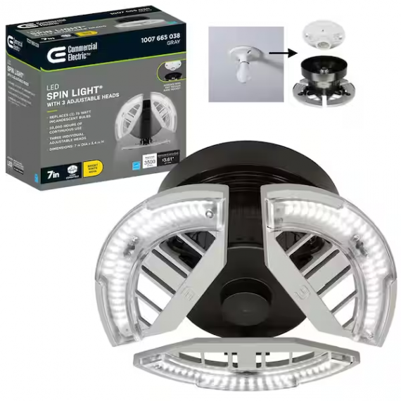 commercial-electric-566011410-7-in-spin-light-3-adjustable-heads-3500-lumens-led-flush-mount-garage-light-and-basement-screws-into-lampholder