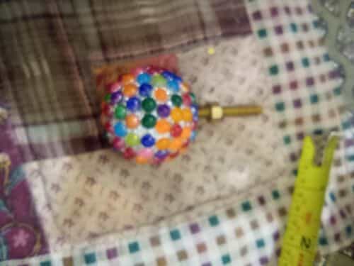 Multicolored Disco Ball Drawer Pull
