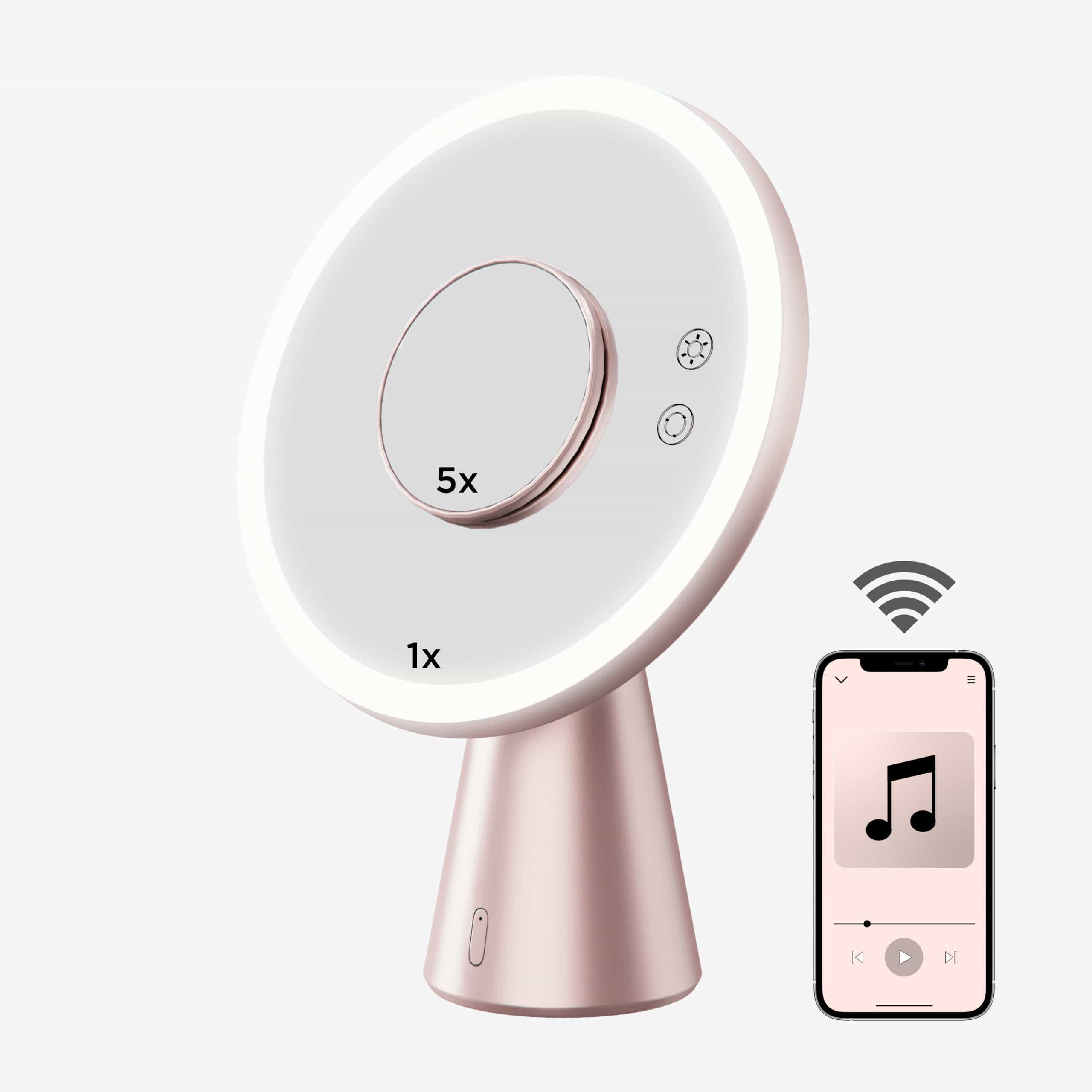 ONE Personal Collection Lighted Makeup Mirror With Bluetooth (OPCM003BT)