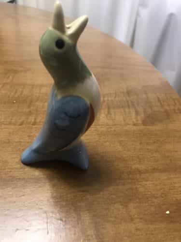 PFALTZGRAFF HAND PAINTED PIE BIRD FUNNEL VENT BAKEWARE MADE IN USA MINT