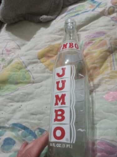Vintage Jumbo 16oz Glass Soda Bottle Quincy, Fla. 1965 – ACL printed label
