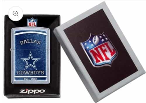 2-dallas-cowboys-original-street-chrome-zippo-lighters-each-shown-new-in-box