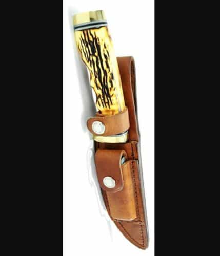 uncle-henry-153uh-golden-spike-w-leather-sheath-and-sharpening-stone-beautiful