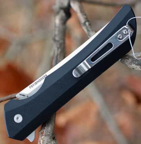 ruike-hussar-14c28n-plain-blade-black-g-10-handle-pocket-clip-p121b