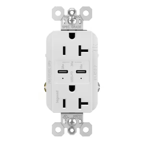 legrand-tr20usbpdw-radiant-20-amp-125-volt-tamper-resistant-duplex-outlet-with-ultra-fast-plus-power-delivery-usb-c-c-white