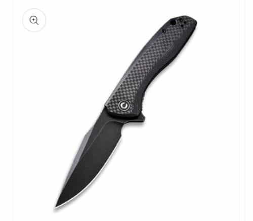 CIVIVI Knife Baklash Black G10 / Carbon Fiber, Black Stonewash (C801I)