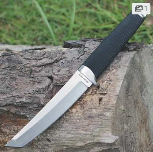 Cold Steel Magnum Tanto II, Tanto Point, Plain Edge 7.5″ Blade/Sheath – 35AC