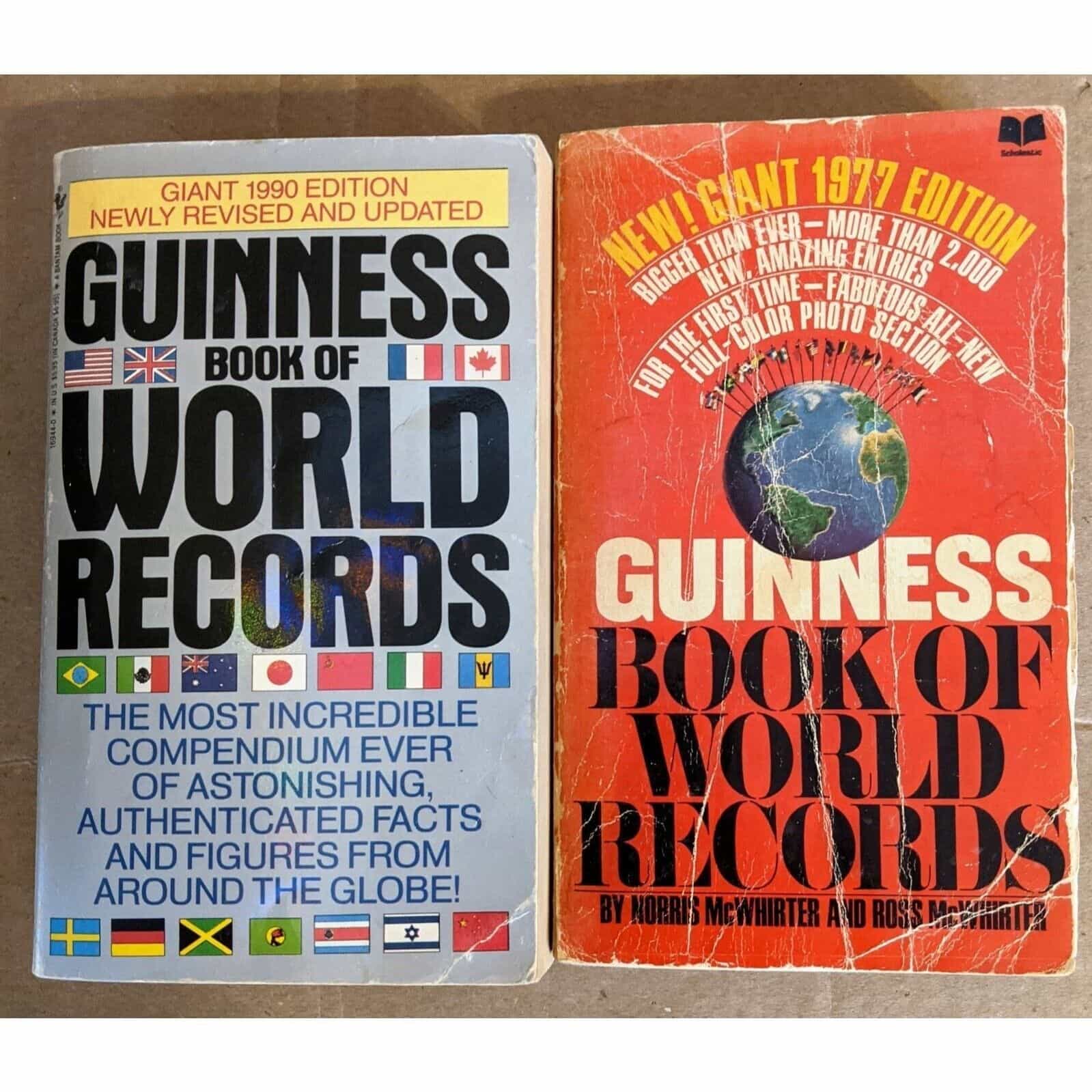 Guinness Book of World Records Set of 2 - 1977 & 1990