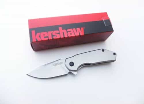Kershaw Valve Framelock Folding Knife 2.25″ 4Cr14 Steel Blade Stainless Handle