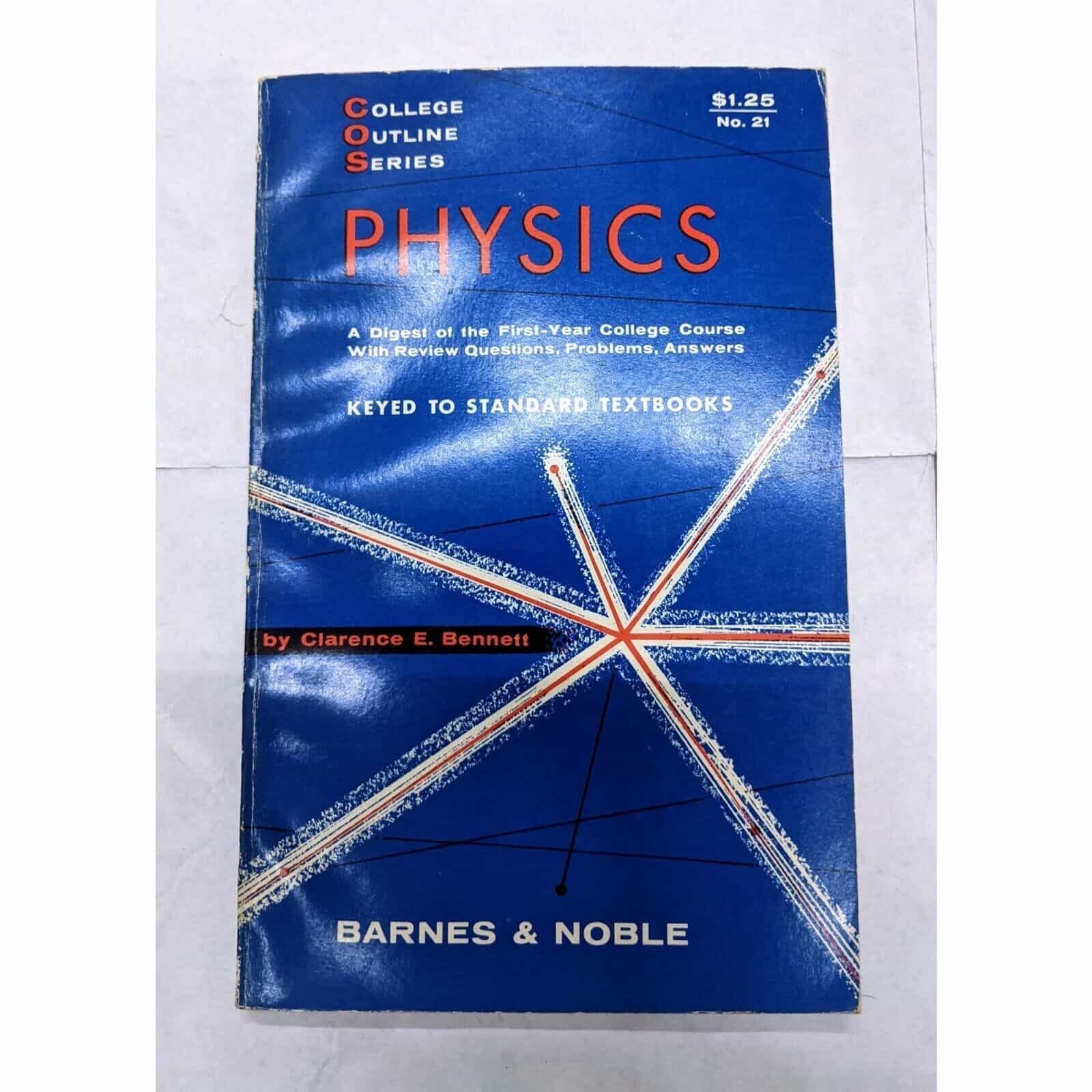 Physics College Outline Series (#21) Antique Book – 1961