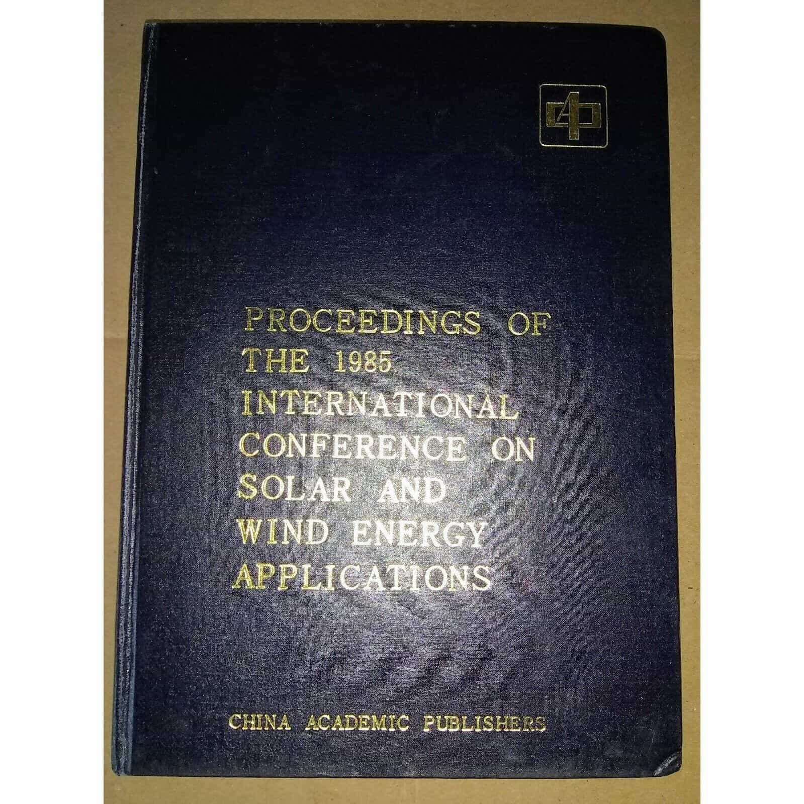 Proceedings of Conference Solar & Wind book (1985)
