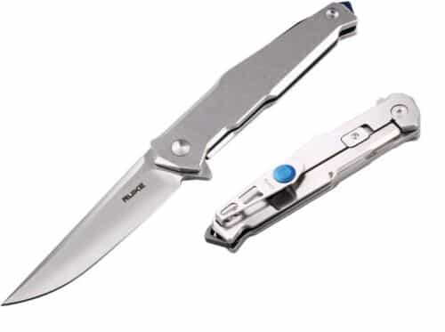 Ruike Folding Knife Series, Stainless Steel, Stonewash #P108SF