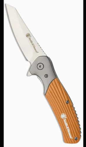 Smith & Wesson Stave Liner Folding Knife 3″ Stainless Steel Blade Micarta Handle