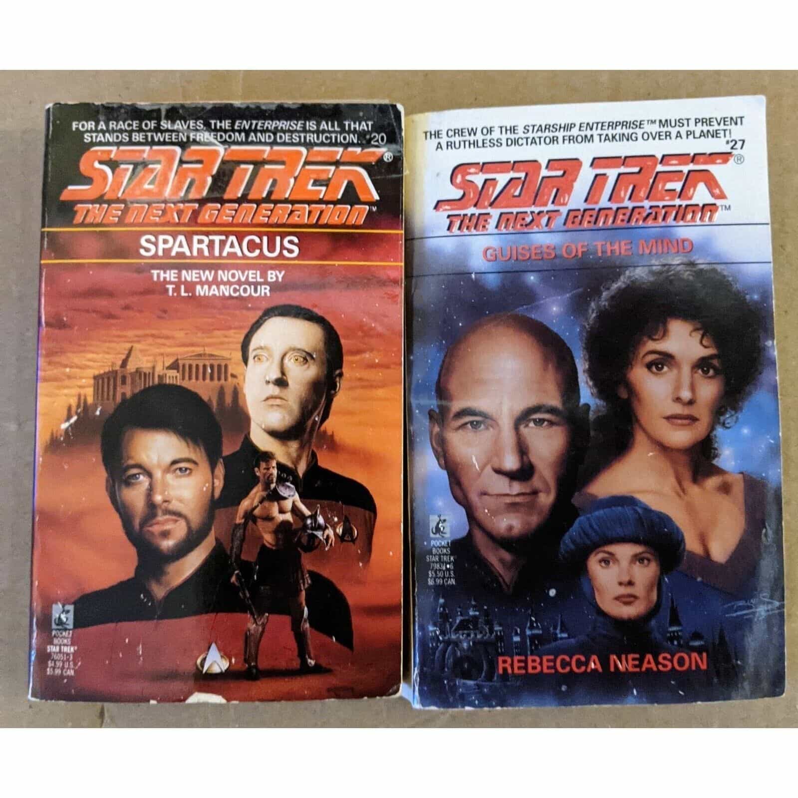 Star Trek The Next Generation Book Set of 2 – Spartacus & Guises of the Mind