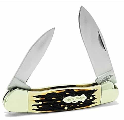Uncle Henry Next Gen Staglon 11UH Large Canoe 6.1in Folding Knife with Two Blade