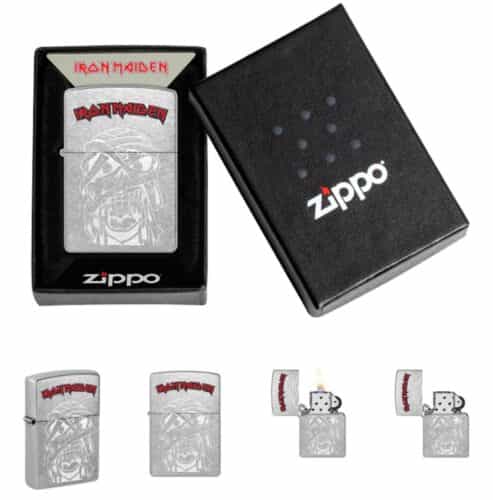 Zippo 48667, Iron Maiden-Eddie Design, Street Chrome Finish Lighter