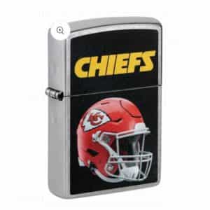 Zippo NFL Lighter Kansas City Chiefs Street Chrome Finish NEW