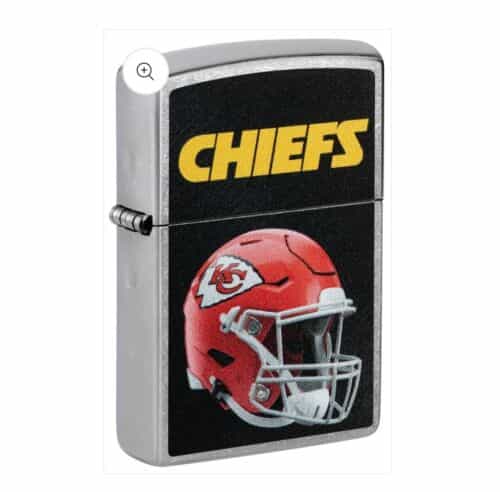 Zippo NFL Lighter Kansas City Chiefs Street Chrome Finish NEW