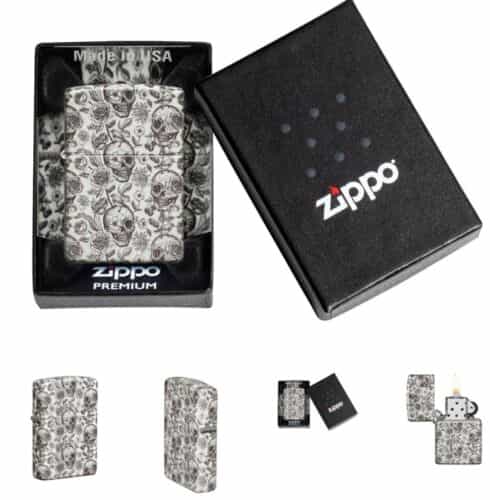 Zippo Skeleton Glow in the Dark 540 Color Pocket Lighter, 49458