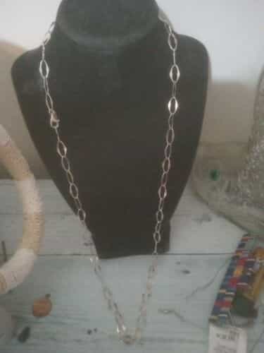 30 in. sterling silver link chain necklace