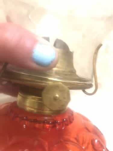 moon-and-stars-vintage-amberina-oil-lamp-with-swirl-glass-chimney-and-wick