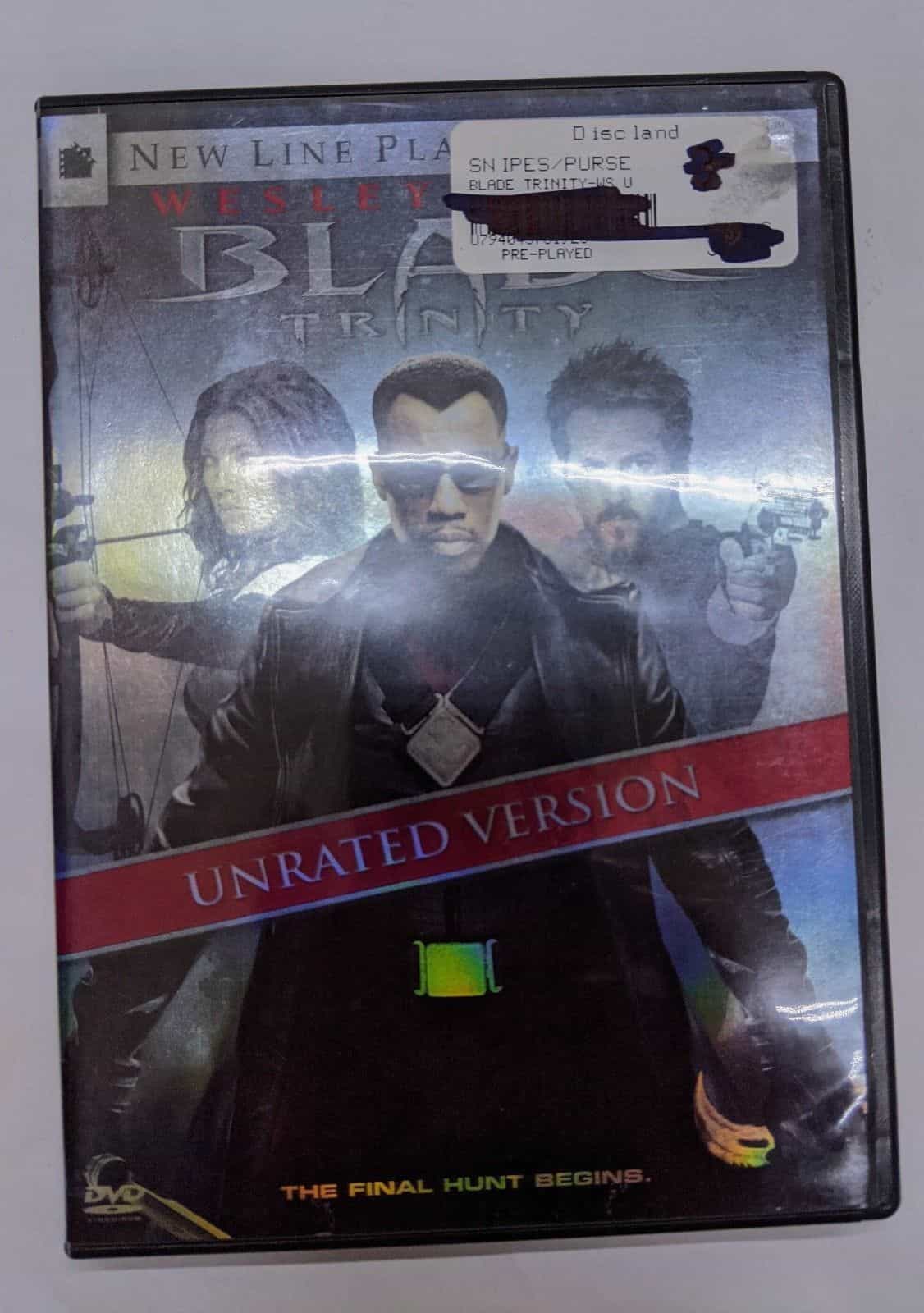 Blade Trinity DVD Movie – Unrated version