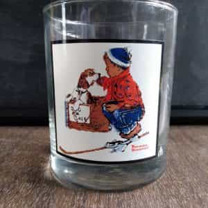Norman Rockwell Arby’s Pepsi Tumbler “A Boy Meets His Dog” – Vintage 1979