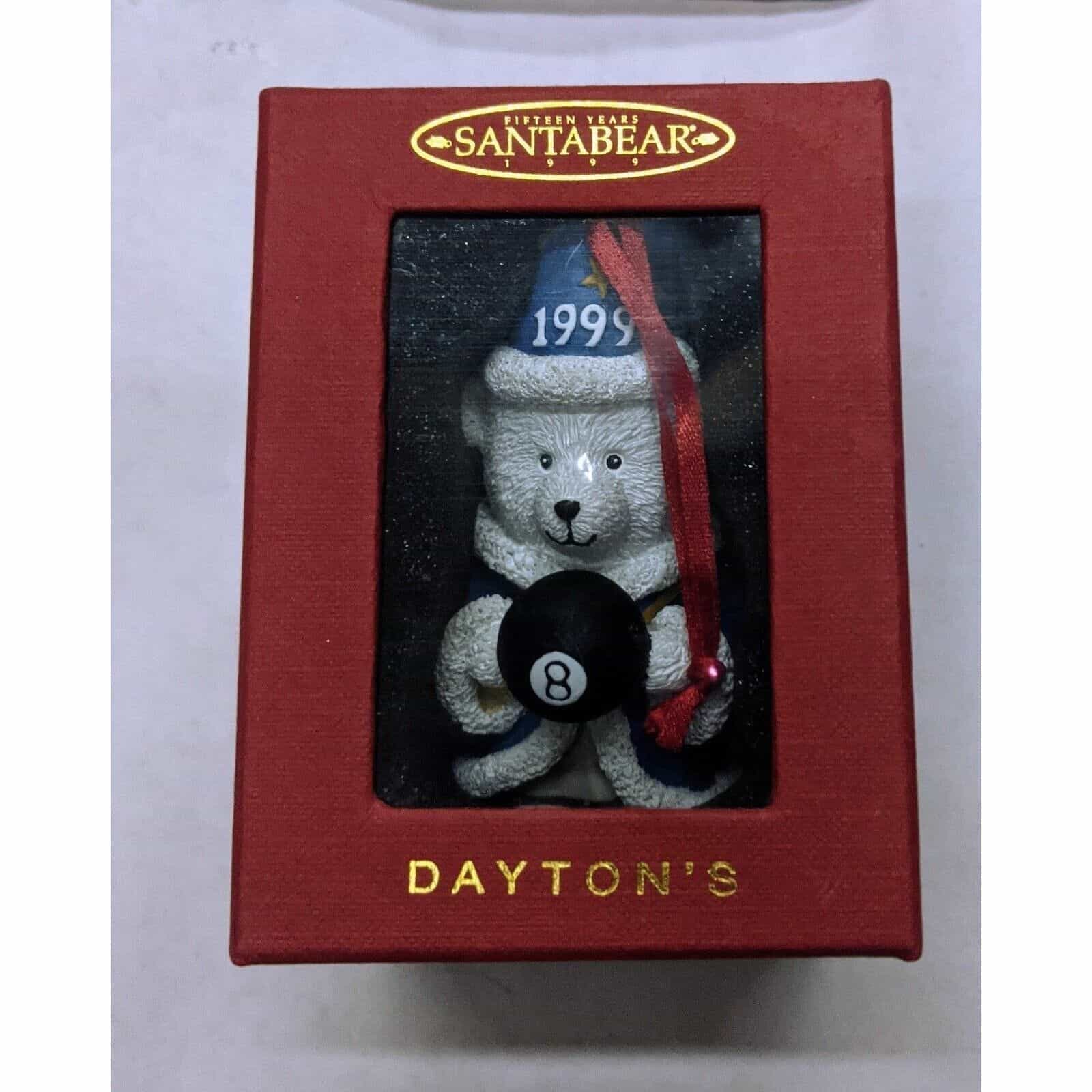 Santa Bear Ornament Wizard (damaged box) – Vintage 1999