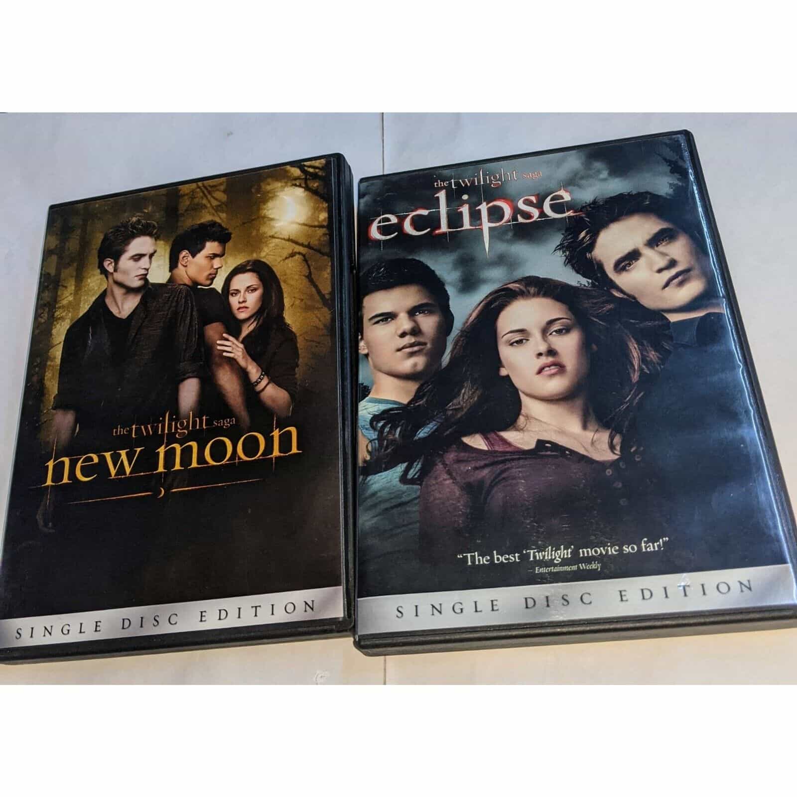 The Twilight Saga DVD Movie Set- New Moon & Eclipse