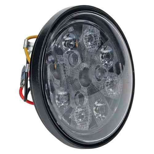 Tiger Lights Industrial 24W LED Sealed Round Work Light w/Red Tail Light – HCTL3005