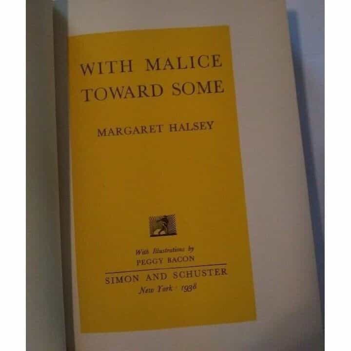 With Malice Toward Some by Halsey (1938)