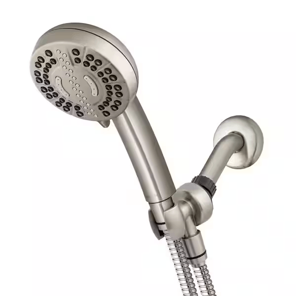 waterpik-xpc-769me-7-spray-patterns-with-1-8-gpm-4-in-wall-mount-adjustable-handheld-shower-head-in-brushed-nickel