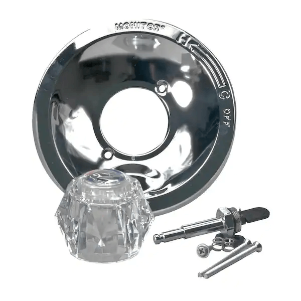 Delta RP101821 Monitor 1-Handle Knob Wall Mount Valve Trim in Chrome (Valve Not Included)