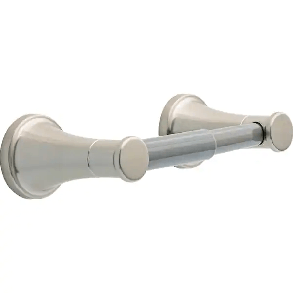 Delta CSA50-BN Casara Wall Mount Spring-Loaded Toilet Paper Holder Bath Hardware Accessory in Brushed Nickel