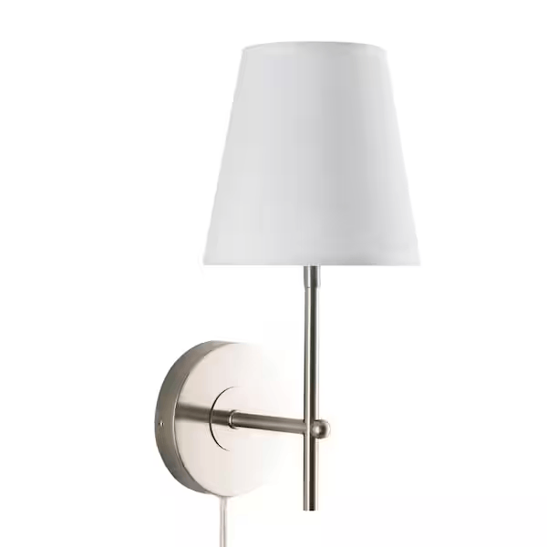 Merra PTL-1306-NI-BNHD-1 1-Light Brushed Nickel Wall Sconce Vanity Light