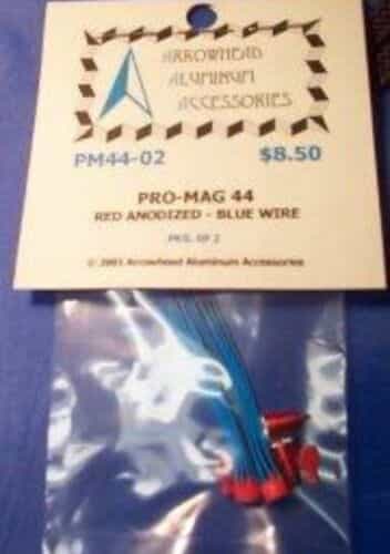 Pro-Mag 44 / Red Anodized ~ Blue Wire (Pkg. Of 2)