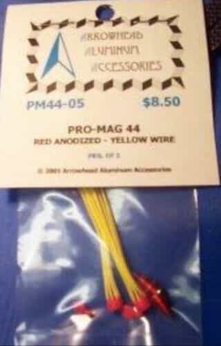 Pro-Mag 44 / Red Anodized ~ Yellow Wire (Pkg. Of 2)