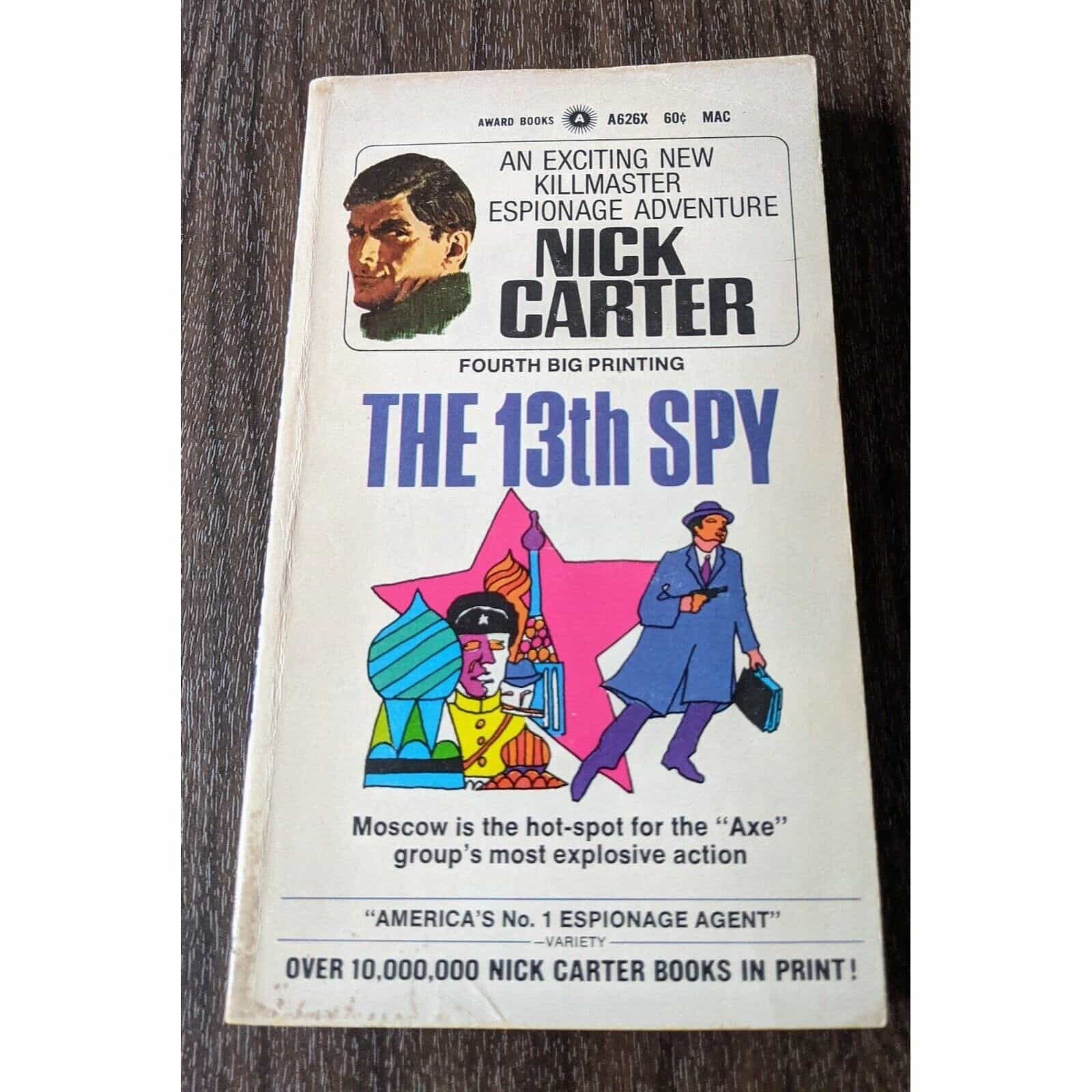 The 13th Spy by Nick Carter Antique Book – 1970